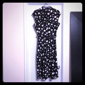 Black and cream polka dot dress!